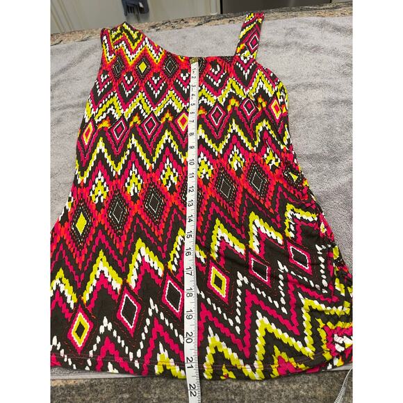 Women’s multicolor Festival off shoulder tank top from INC - Picture 2 of 3